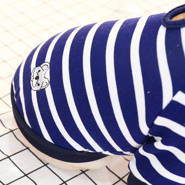 Stripe Hoodie for French Bulldog