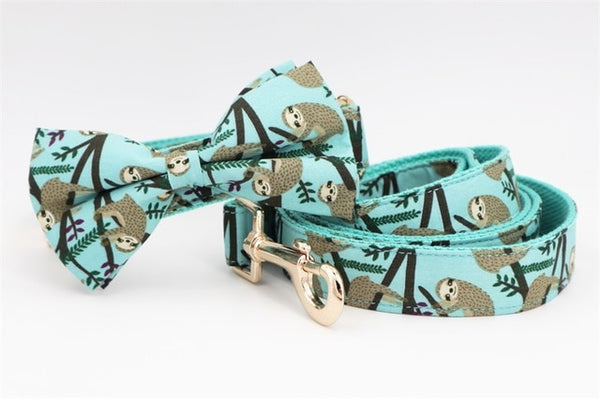 Little Monkey Collar Bow Tie with Metal Buckle for Frenchie