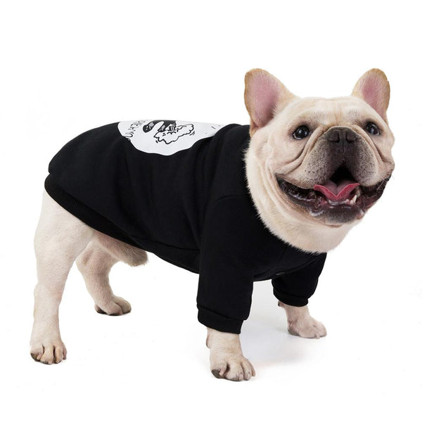 Large Dog Hoodies Coat Pet Dog Clothes French Bulldog Spring Autumn Hoodie Sweatshirt Clothing,Cool T-Shirt for Frenchie GDF73-3