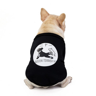 Large Dog Hoodies Coat Pet Dog Clothes French Bulldog Spring Autumn Hoodie Sweatshirt Clothing,Cool T-Shirt for Frenchie GDF73-3