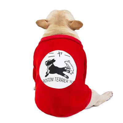 Large Dog Hoodies Coat Pet Dog Clothes French Bulldog Spring Autumn Hoodie Sweatshirt Clothing,Cool T-Shirt for Frenchie GDF73-3