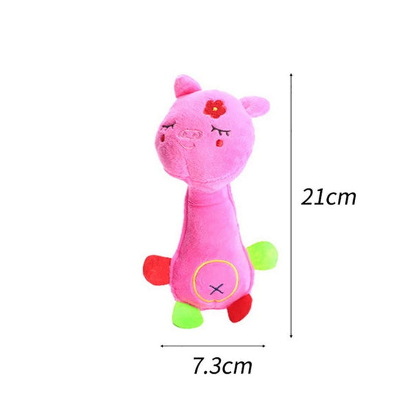 Cute Pet Dog Cat Plush Squeak Sound Dog Toys Funny Fleece Durability Chew Molar Toy Fit for All Pets Elephant Duck Pig