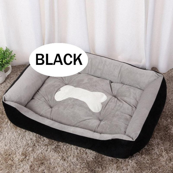 Bone Pet Bed Warm Pet Products For Small Medium Large Dog Soft Pet Bed For Dogs Washable House For Cat Puppy Cotton Kennel Mat