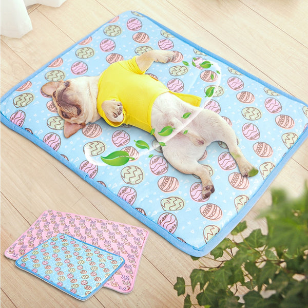 Summer Cooling Mats Blanket Ice Pet Dog Bed Mats For Dogs Cats Sofa Portable Tour Camping Yoga Sleeping Pet Accessories