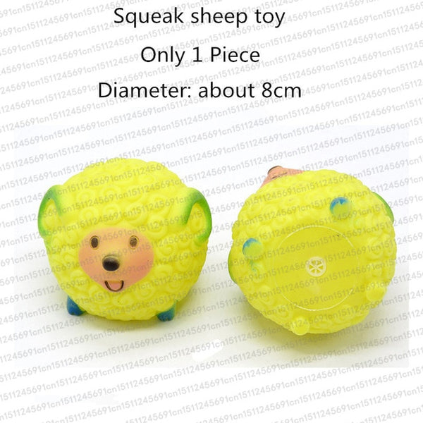 Rubber Squeak Toy for Dog Screaming Chicken Chew Bone Slipper Squeaky Ball Dog Toys Tooth Grinding & Training Pet Toy Supplies