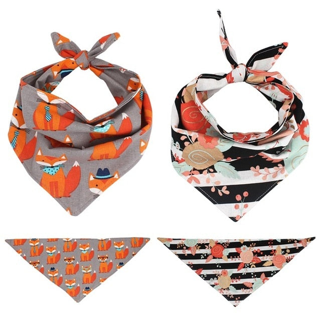 Dog Bandana Reversible Bandana  Tie on Bandana Dog Scarf Pet  Dog Accessory for Gifts