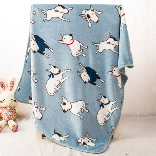 Warm Soft Fleece Autumn/Winter Blankets for French Bulldog