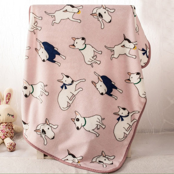 Warm Soft Fleece Autumn/Winter Blankets for French Bulldog